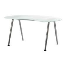 Linnmon high gloss white table top x 2, gerton adjustable legs x 6 i hacked together two of the linnmon table tops, joining them on their long edge to create one big standing desk. Galant Workstation Glass White Chrome Plated Ikeapedia