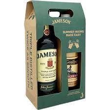 jameson irish whiskey gift set with