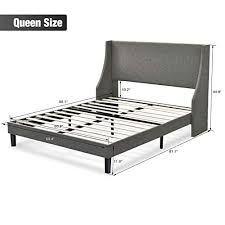 einfach queen size platform bed frame