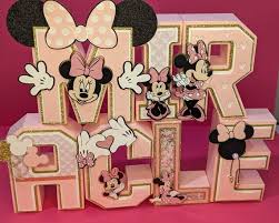 Minnie Mouse Party Decor 3d Letter3d
