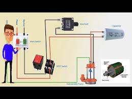 submersible motor control box wiring