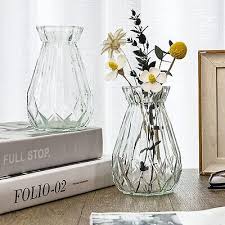 Decorative Clear Glass Vase Diamond