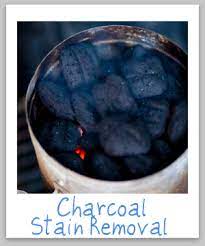 how to remove charcoal stains