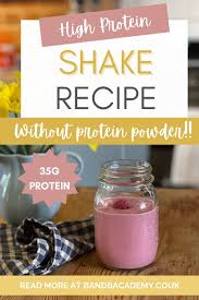 high protein shake made with all