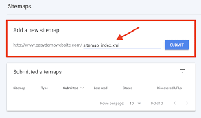 xml sitemap to google search console