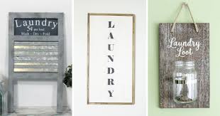 20 diy laundry room signs for wall