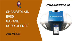 chamberlain b980 garage door opener
