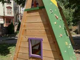 Outdoor Spaces Climbing Wall Swing