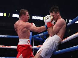 British boxer stopped in round 6. Boxing Canelo Alvarez Dominates Smith To Capture Super Middleweight Titles Sport Gulf News