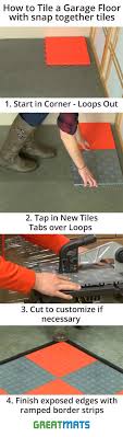 how to install plastic garage flooring