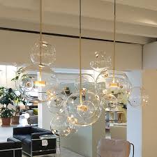Artistic Glass Ball Chandelier In 2020 Glass Ball Pendant Lighting Chandelier In Living Room Bubble Chandelier