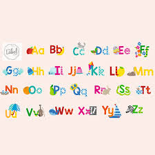 Alphabet Wall Art Decals The Label Lady