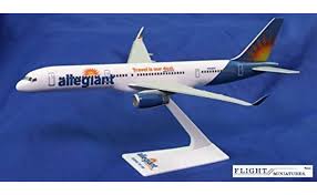 Buying an allegiant gift on giftly is a great way to send money with a suggestion to use it at allegiant.this combines the thoughtfulness of giving a gift card or gift certificate with the convenience and flexibility of gifting money. Amazon Com Allegiant Air 757 200 Airplane Miniature Model Plastic Snap Fit 1 200 Part Abo 75720h 059 Toys Games