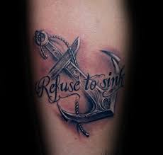 Ship sink quotations to help you with kitchen sink and i refuse to sink: 50 Refuse To Sink Tattoo Designs For Men Strong Ink Ideas