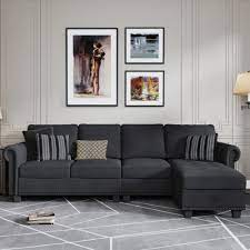 sectional sofa convertible couch l