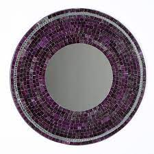 Mosaic Mirror Purple 60cm Fairtrade