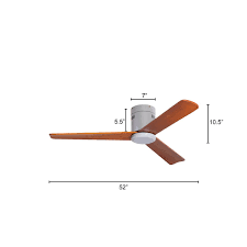 designer wooden ceiling fan with remote
