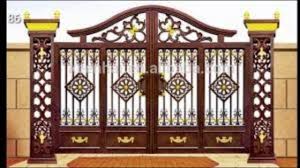 While typically it's a good idea to get a fence that mimics your fence, sometimes it can be more aesthetically. Home Main Gate Design In Latest Models Home Gate Design Home Decoration Ideas Youtube