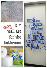 Make This Easy Bathroom Wall Art Tutorial