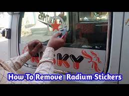 How To Remove Radium Stickers From Car