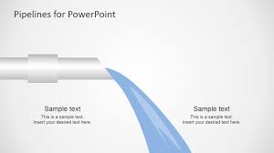 Flat Pipeline Powerpoint Shapes