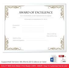 Blank Certificate Template Word Harriscatering Info