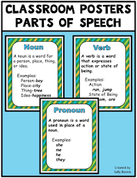Parts Of Speech Anchor Charts