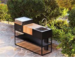 modular modern outdoor kitchen