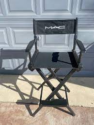 mac wooden foldable makeup chair for
