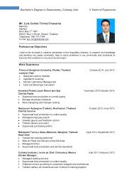 Elegant Culinary Resume Template Chef Sample Writing Guide