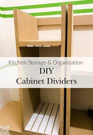 easy diy cabinet dividers