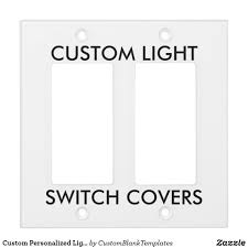 Custom Personalized Light Switch Cover Blank Zazzle Com