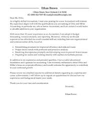 Accounting Cover Letter Resumess Zigy Co