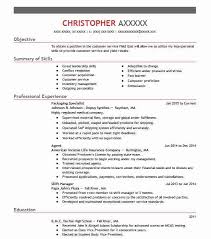 Packaging Specialist Resume Sample Specialist Resumes