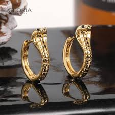 gloria jewelry snake earrings for women