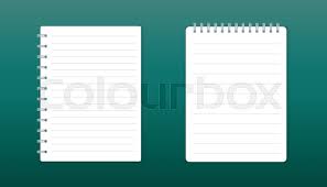Realistic Template Notepad With Stock Vector Colourbox