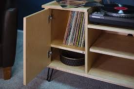 record player stand with storage kreg