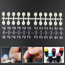 Details About 120 Tips Practice Nail Tips Color Card Chart Flat Back Display Nail Art Tool Hot