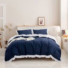 Navy Duvet Cover With Pillow Cases