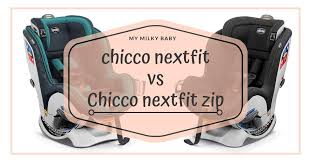 Chicco Nextfit Vs Nextfit Zip Car Seat
