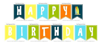 Free Printable Happy Birthday Sign Print Download Them Or