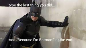 I'm the goddamn batman is memorable quote from the comic book all star batman and robin, the boy wonder, which has been a source of parody and controversy among batman fan communities. Im Batman Imgur