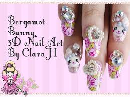 3d anese nail art bunnies and