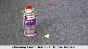 how to remove gum from carpet you