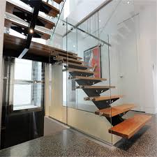 mono beam solid wood staircase modern
