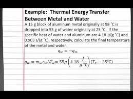 Chemistry 101 Thermal Energy Transfer