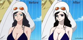 I edited Dressrosa Nico Robin to be in Wano's style : r/OnePiece