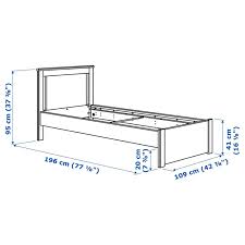 esand bed frame brown luröy twin