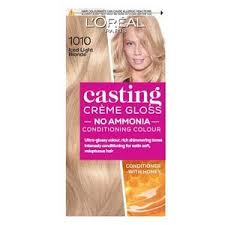 Best drugstore natural hair dye. Casting Creme 1010 Light Iced Blonde Semi Permanent Hair Dye Superdrug