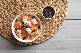 carrot cake frosted mini wheats bowl